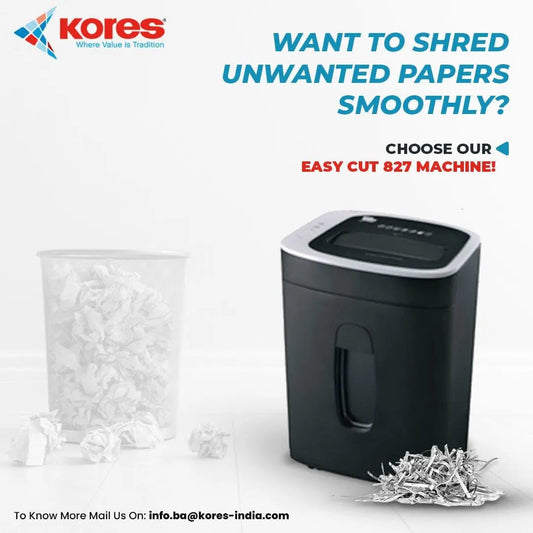 Kores Cross Cut Paper Shredder Machine Model 827