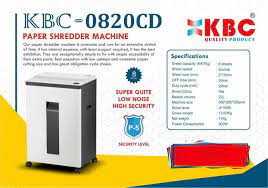 High Security Cross Cut Paper Shredder Model 0820CD